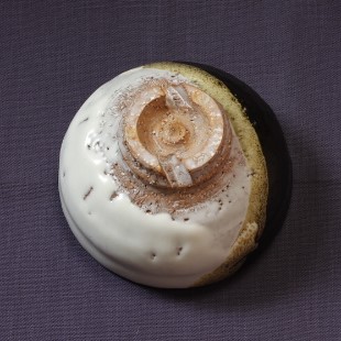 萩焼(伝統的工芸品)抹茶碗上掛分け(鬼白荒梅＆黒釉)馬盥