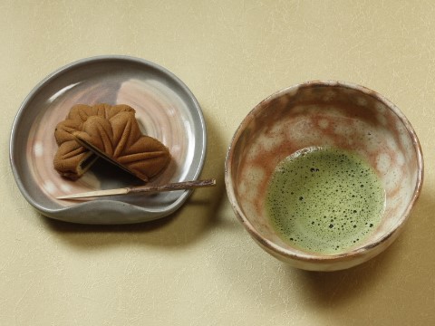 萩焼(伝統的工芸品)抹茶碗特御本手柿のへた
