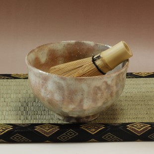 萩焼(伝統的工芸品)抹茶碗特御本手胴締