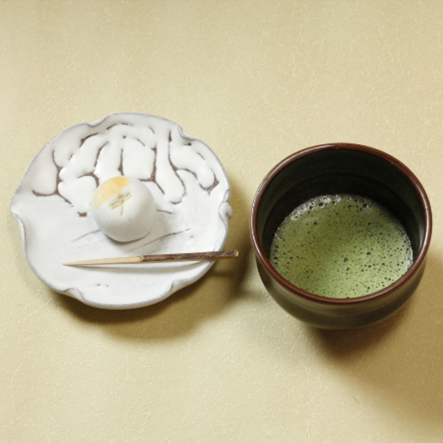 萩焼(伝統的工芸品)抹茶碗特金黒星釉胴締No1860