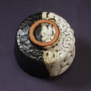 萩焼(伝統的工芸品)抹茶碗極上掛分け(鬼白荒特＆