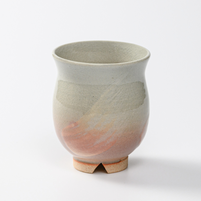 萩焼(伝統的工芸品)湯呑小刷毛姫丸No1