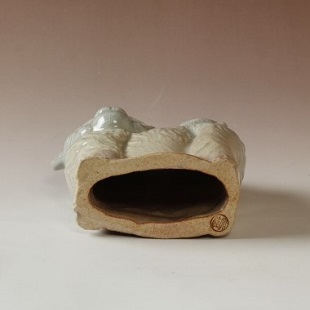 萩焼(伝統的工芸品)置物小姫萩干支「開運申」