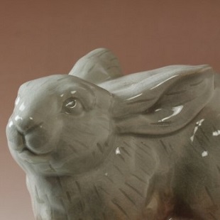 萩焼(伝統的工芸品)置物大姫萩干支「富貴卯」