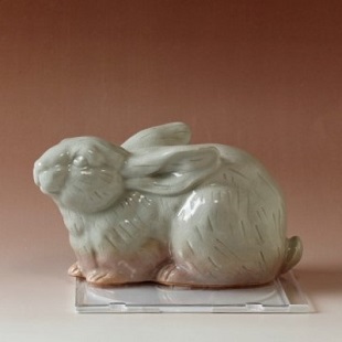 萩焼(伝統的工芸品)置物大姫萩干支「富貴卯」