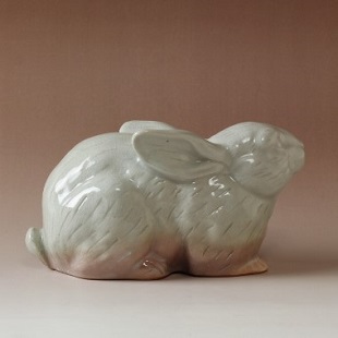 萩焼(伝統的工芸品)置物大姫萩干支「富貴卯」