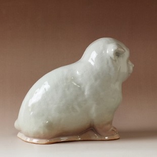 萩焼(伝統的工芸品)置物大姫萩干支「来富戌」No2281