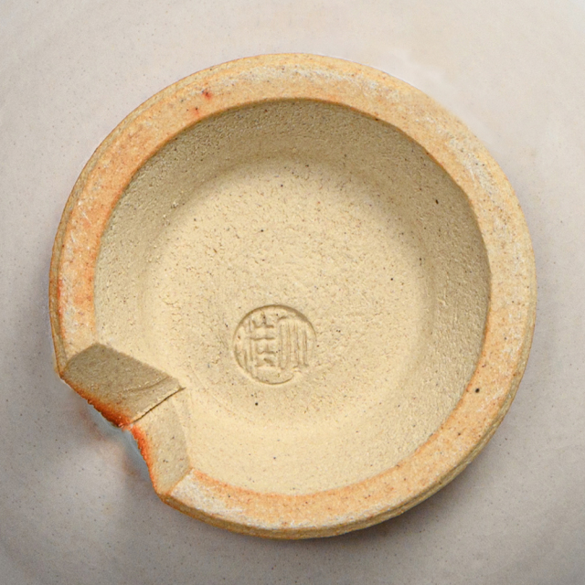 萩焼(伝統的工芸品)飯碗小白姫朝顔No308