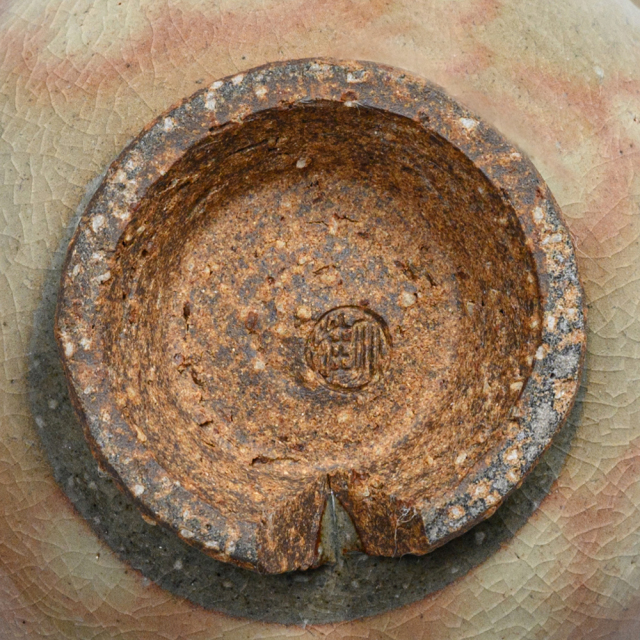 萩焼(伝統的工芸品)飯碗大御本手朝顔No345