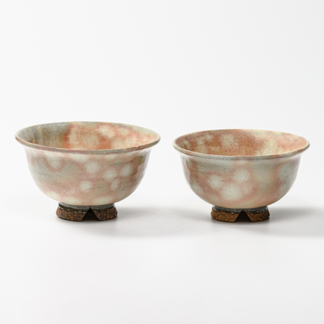 萩焼(伝統的工芸品)飯碗大御本手朝顔No345