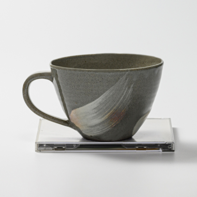 萩焼(伝統的工芸品)とってどん大刷毛青呉器No482