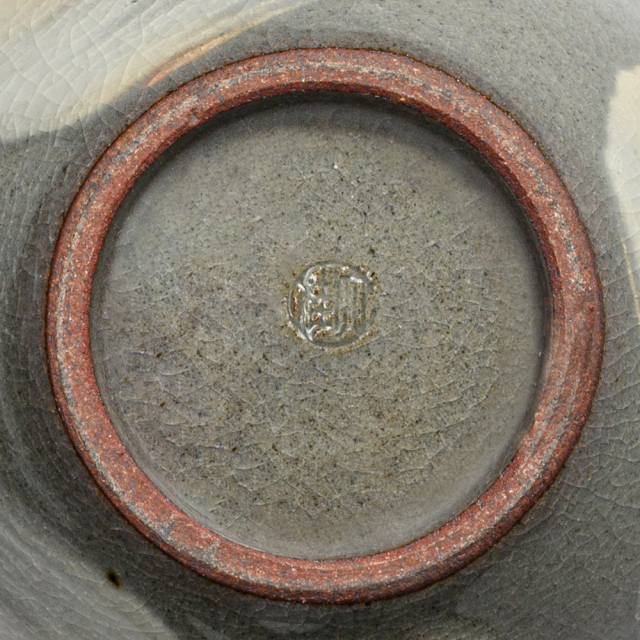 萩焼(伝統的工芸品)とってどん大刷毛青呉器No482