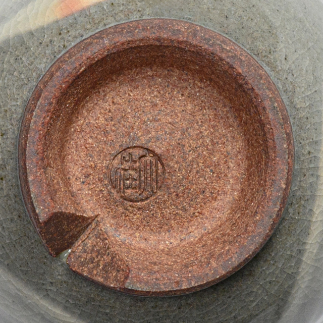 萩焼(伝統的工芸品)湯呑小刷毛青丸