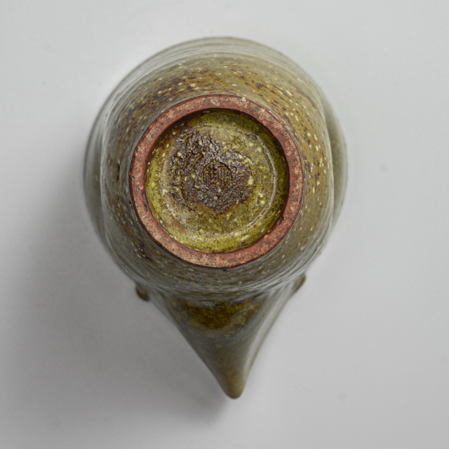 萩焼(伝統的工芸品)酒注ぎ緑星釉呉器片口えくぼ