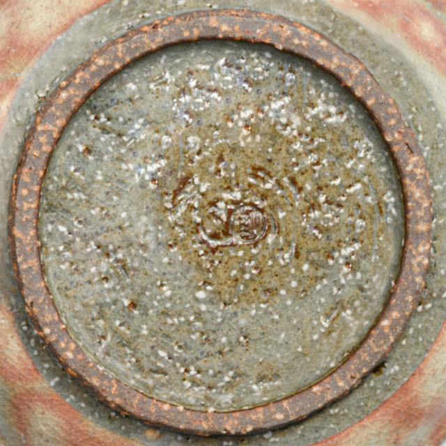 萩焼(伝統的工芸品)カップ＆ソーサ御本手平高付No535