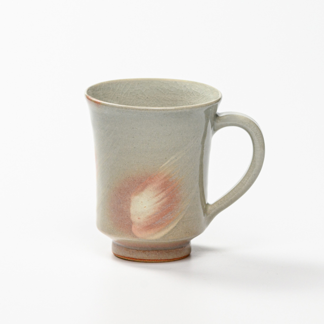 萩焼(伝統的工芸品)マグカップ小刷毛姫端反No561