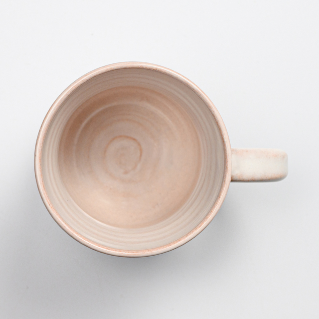 萩焼(伝統的工芸品)マグカップ小白姫胴締No572