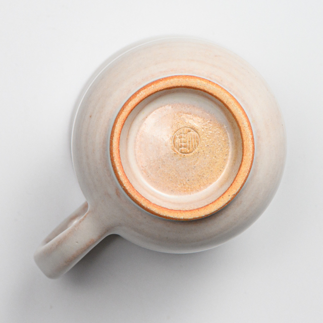 萩焼(伝統的工芸品)マグカップ小白姫胴締No572