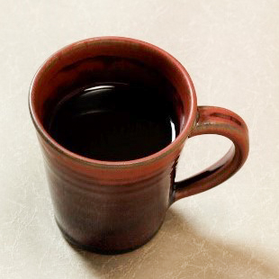 萩焼(伝統的工芸品)マグカップ小鉄赤釉末広碁笥底No573