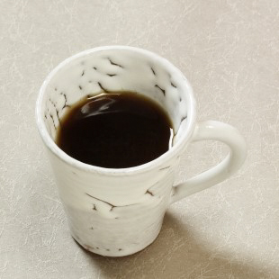 萩焼(伝統的工芸品)マグカップ小鬼白竹末広碁笥底No581