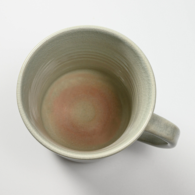 萩焼(伝統的工芸品)ビールジョッキ刷毛姫端反No611