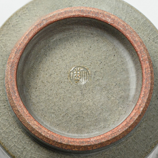 萩焼(伝統的工芸品)ビールジョッキ刷毛青端反No612