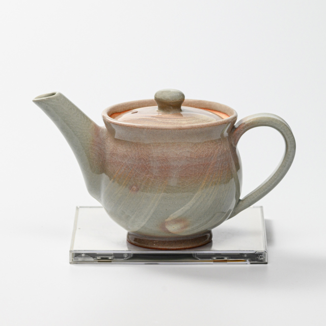 萩焼(伝統的工芸品)ポット刷毛姫丸No621