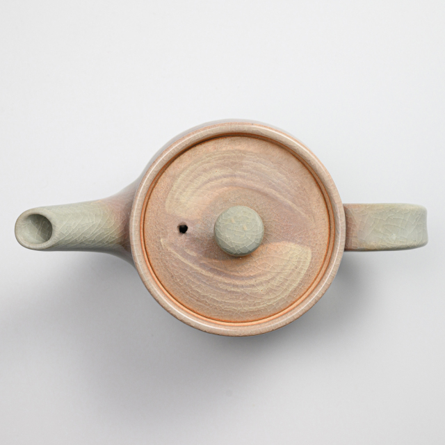 萩焼(伝統的工芸品)ポット刷毛姫丸No621