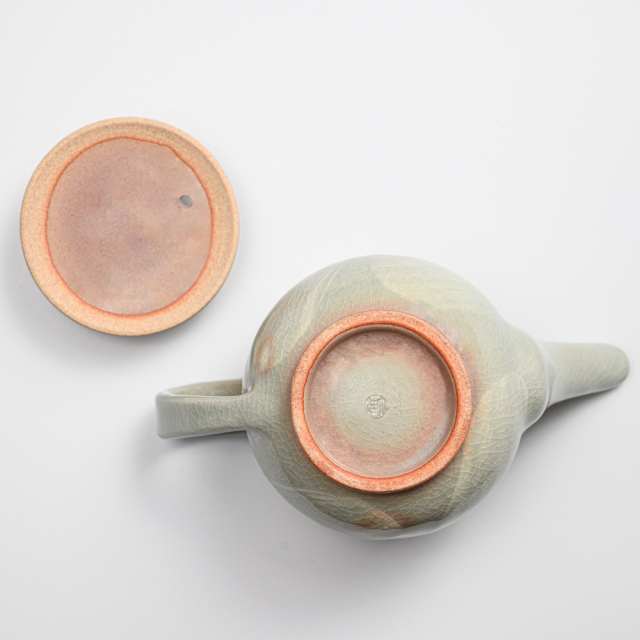 萩焼(伝統的工芸品)ポット刷毛姫丸No621