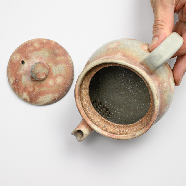 萩焼(伝統的工芸品)ポット御本手丸