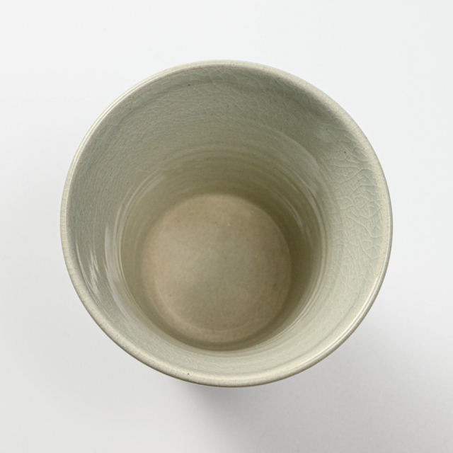 萩焼(伝統的工芸品)タンブラー大刷毛姫筒碁笥底No721