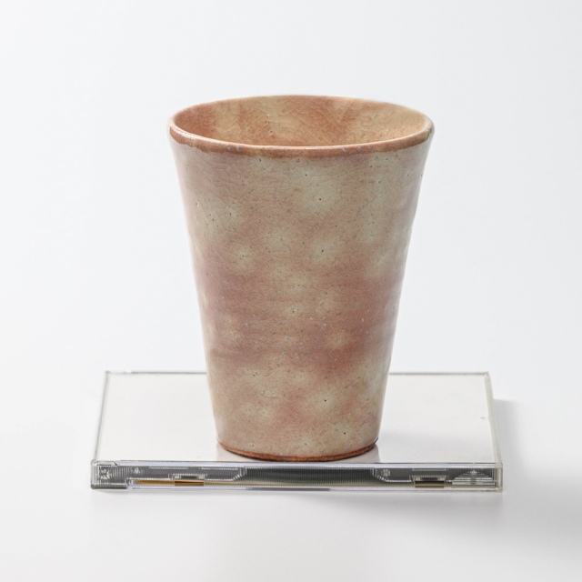 萩焼(伝統的工芸品)タンブラー大御本手筒碁笥底