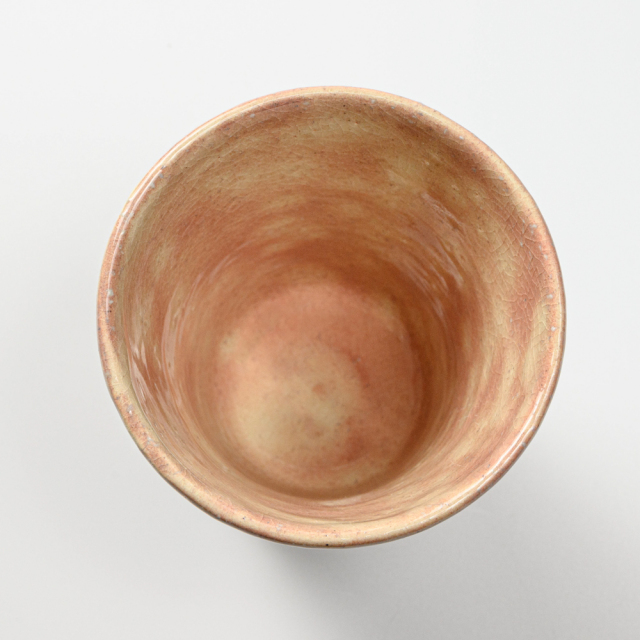 萩焼(伝統的工芸品)タンブラー大御本手筒碁笥底