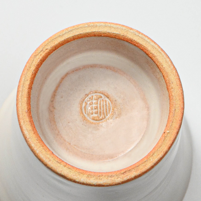 萩焼(伝統的工芸品)ミニタンブラー白姫端反碁笥底No754