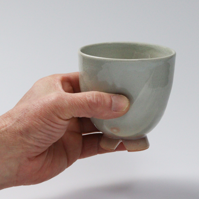 萩焼(伝統的工芸品)フリーカップ刷毛姫呉器えくぼNo761