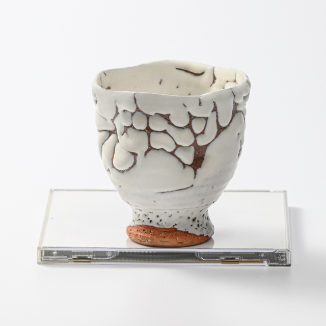 萩焼(伝統的工芸品)フリーカップ鬼白特呉器えくぼNo767