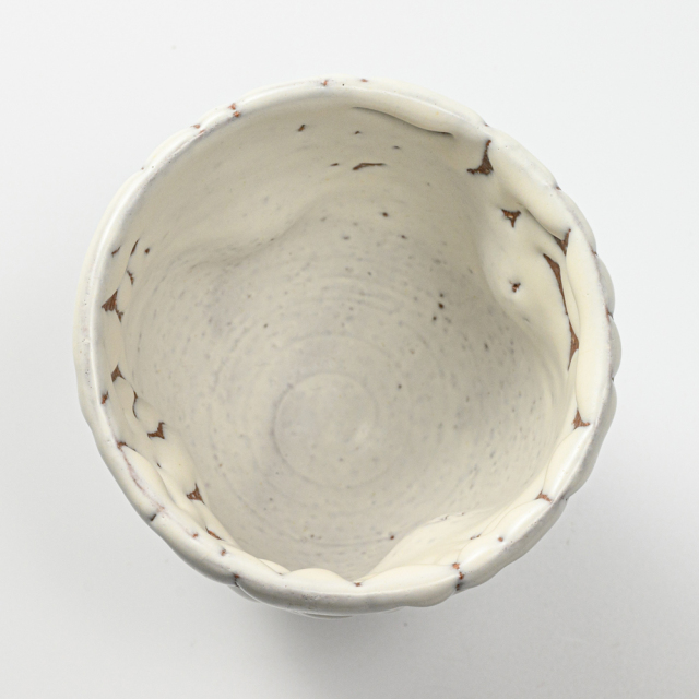 萩焼(伝統的工芸品)フリーカップ鬼白特呉器えくぼNo767