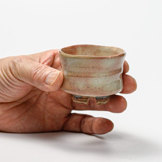 萩焼(伝統的工芸品)ぐい呑御本手端反No810