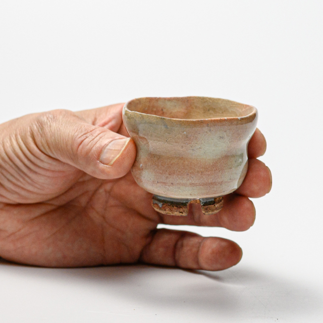 萩焼(伝統的工芸品)ぐい呑御本手ひさごNo811