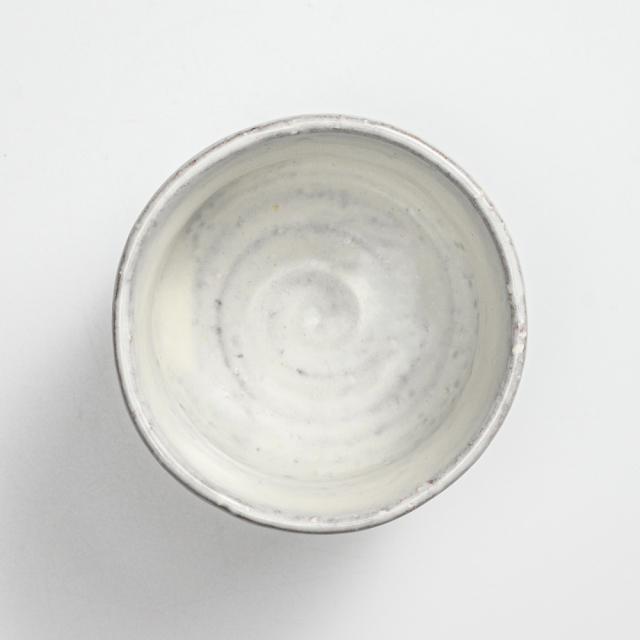 萩焼(伝統的工芸品)ぐい呑鬼白竹胴締No820