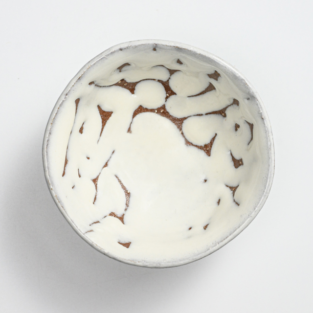 萩焼(伝統的工芸品)盃鬼白松丸No875