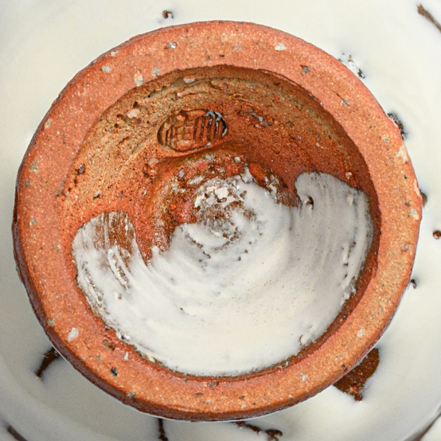 萩焼(伝統的工芸品)馬上盃鬼白松丸