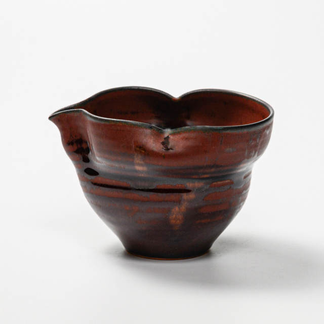 萩焼(伝統的工芸品)酒注ぎ大鉄赤釉瓢箪No904