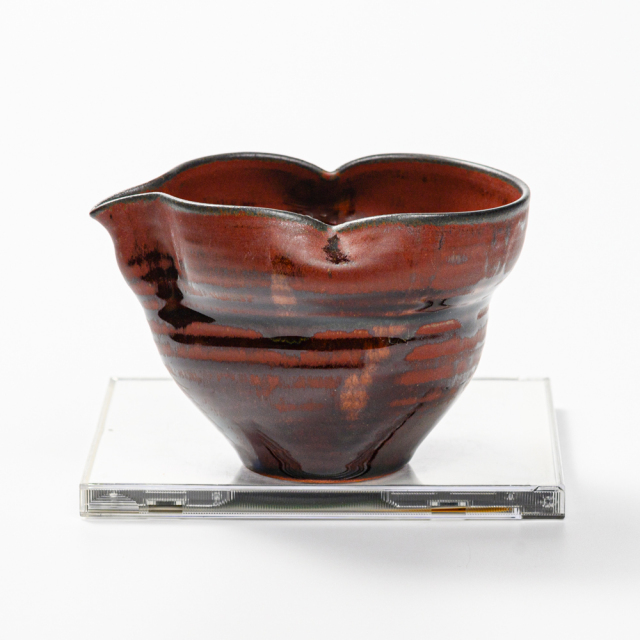 萩焼(伝統的工芸品)酒注大鉄赤釉瓢箪