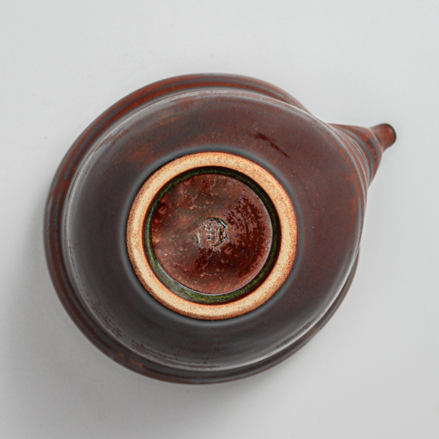 萩焼(伝統的工芸品)酒注大鉄赤釉瓢箪