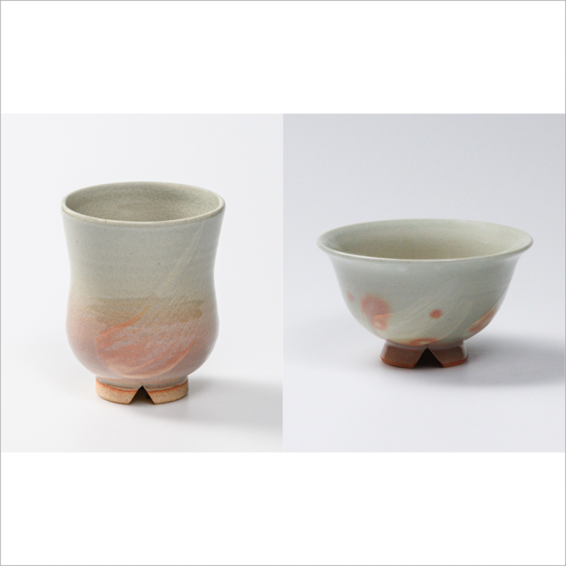 【2022年春から夏のおすすめギフト】No9071・刷毛姫の湯呑小とご飯茶碗小