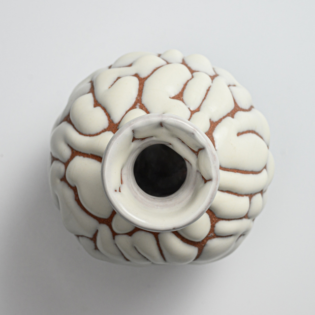 萩焼(伝統的工芸品)徳利鬼白松丸えくぼ