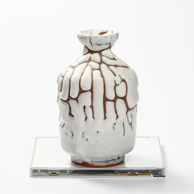 萩焼(伝統的工芸品)徳利鬼白松肩衝