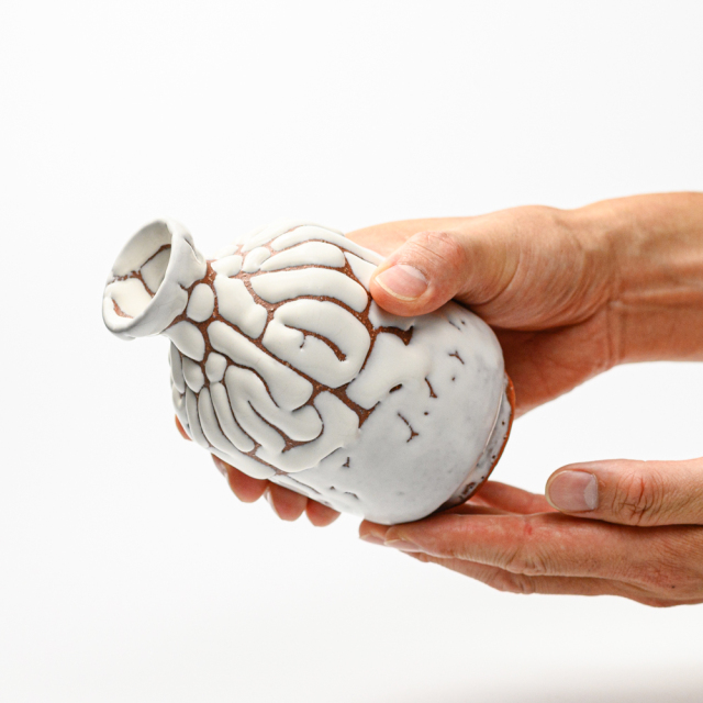 萩焼(伝統的工芸品)徳利鬼白松肩衝