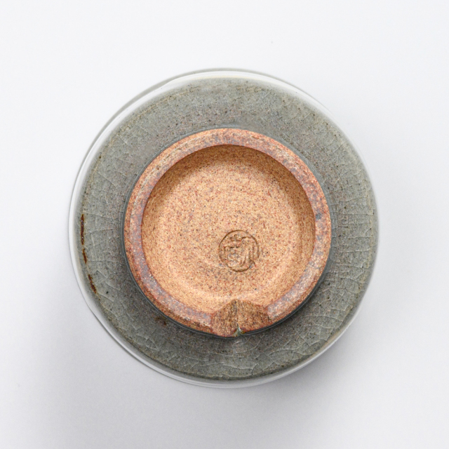 萩焼(伝統的工芸品)小湯呑刷毛青筒No94